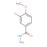 Chemical structure of 3-iodo-4-methoxybenzohydrazide - CSSB00000014951