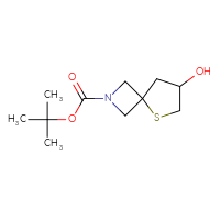 Chemical structure of tert-butyl 7-hydroxy-5-thia-2-azaspiro[3.4]octane-2-carboxylate - CSSB00010982714