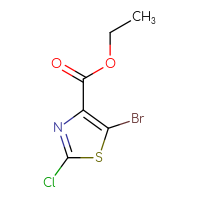 Chemical structure of ethyl 5-bromo-2-chloro-1,3-thiazole-4-carboxylate - CSSB00010069139