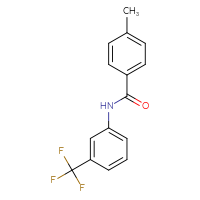 Chemical structure of 4-methyl-N-[3-(trifluoromethyl)phenyl]benzamide - CSSB00046180738
