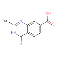 Chemical structure of 2-methyl-4-oxo-3,4-dihydroquinazoline-7-carboxylic acid - CSSB00011210681