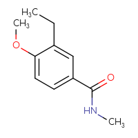 Chemical structure of 3-ethyl-4-methoxy-N-methylbenzamide - CSSB00056188045