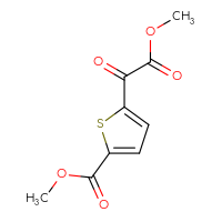 Chemical structure of methyl 5-(2-methoxy-2-oxoacetyl)thiophene-2-carboxylate - CSSB21103687238