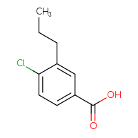 Chemical structure of 4-chloro-3-propylbenzoic acid - CSSB00000716529