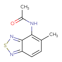 Chemical structure of N-(5-methyl-2,1,3-benzothiadiazol-4-yl)acetamide - CSSB00000015792