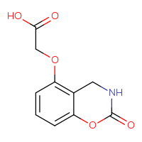 Chemical structure of 2-[(2-oxo-3,4-dihydro-2H-1,3-benzoxazin-5-yl)oxy]acetic acid - CSSB21069014117
