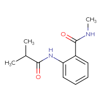 Chemical structure of N-methyl-2-(2-methylpropanamido)benzamide - CSSB00000271079