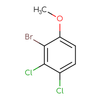 Chemical structure of 2-bromo-3,4-dichloro-1-methoxybenzene - CSSB00021453481