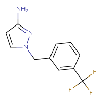 Chemical structure of 1-{[3-(trifluoromethyl)phenyl]methyl}-1H-pyrazol-3-amine - CSSB00007791155