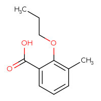 Chemical structure of 3-methyl-2-propoxybenzoic acid - CSSB00011371958