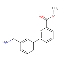 Chemical structure of methyl 3'-(aminomethyl)-[1,1'-biphenyl]-3-carboxylate - CSSB00102598628