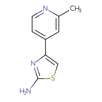 Chemical structure of 4-(2-methylpyridin-4-yl)-1,3-thiazol-2-amine - CSSB00014104388