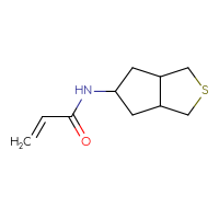 Chemical structure of N-{hexahydro-1H-cyclopenta[c]thiophen-5-yl}prop-2-enamide - CSSB00154361637
