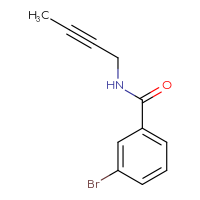 Chemical structure of 3-bromo-N-(but-2-yn-1-yl)benzamide - CSSB00013105798