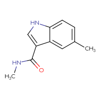 Chemical structure of N,5-dimethyl-1H-indole-3-carboxamide - CSSB09894552254