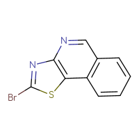 Chemical structure of 2-bromo-[1,3]thiazolo[4,5-c]isoquinoline - CSSB14869101386