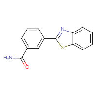 Chemical structure of 3-(1,3-benzothiazol-2-yl)benzamide - CSSB00121598949