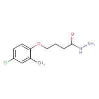 Chemical structure of 4-(4-chloro-2-methylphenoxy)butanehydrazide - CSSB00000262549