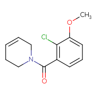 Chemical structure of 1-(2-chloro-3-methoxybenzoyl)-1,2,3,6-tetrahydropyridine - CSSB06422029611
