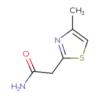 Chemical structure of 2-(4-methyl-1,3-thiazol-2-yl)acetamide - CSSB00000008992