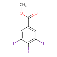 Chemical structure of methyl 3,4,5-triiodobenzoate - CSSB00134735569