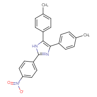 Chemical structure of 4,5-bis(4-methylphenyl)-2-(4-nitrophenyl)-1H-imidazole - CSSB00159993185