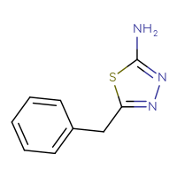 Chemical structure of 5-benzyl-1,3,4-thiadiazol-2-amine - CSSB00000183015