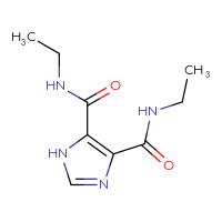 Chemical structure of N4,N5-diethyl-1H-imidazole-4,5-dicarboxamide - CSSB00000012750