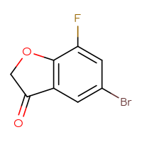 Chemical structure of 5-bromo-7-fluoro-2,3-dihydro-1-benzofuran-3-one - CSSB00000690695