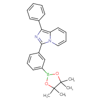 Chemical structure of 1-phenyl-3-[3-(4,4,5,5-tetramethyl-1,3,2-dioxaborolan-2-yl)phenyl]imidazo[1,5-a]pyridine - CSSB03437846780
