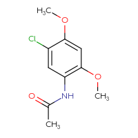 Chemical structure of N-(5-chloro-2,4-dimethoxyphenyl)acetamide - CSSB00000154734