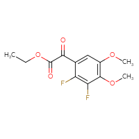 Chemical structure of ethyl 2-(2,3-difluoro-4,5-dimethoxyphenyl)-2-oxoacetate - CSSB21103685825