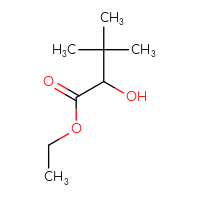 Chemical structure of ethyl 2-hydroxy-3,3-dimethylbutanoate - CSSB00011626147