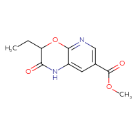 Chemical structure of methyl 3-ethyl-2-oxo-1H,2H,3H-pyrido[2,3-b][1,4]oxazine-7-carboxylate - CSSB14929382706