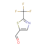 Chemical structure of 2-(trifluoromethyl)-1,3-thiazole-5-carbaldehyde - CSSB00000719819