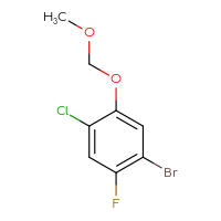 Chemical structure of 1-bromo-4-chloro-2-fluoro-5-(methoxymethoxy)benzene - CSSB14925483515