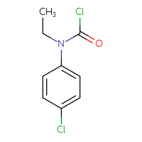 Chemical structure of N-(4-chlorophenyl)-N-ethylcarbamoyl chloride - CSSB06256209942