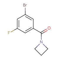 Chemical structure of 1-(3-bromo-5-fluorobenzoyl)azetidine - CSSB00064435255