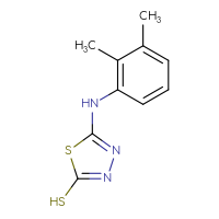 Chemical structure of 5-[(2,3-dimethylphenyl)amino]-1,3,4-thiadiazole-2-thiol - CSSB00016598626