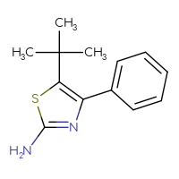 Chemical structure of 5-tert-butyl-4-phenyl-1,3-thiazol-2-amine - CSSB00000008485