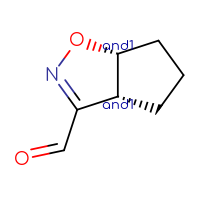 Chemical structure of rac-(3aR,6aR)-3aH,4H,5H,6H,6aH-cyclopenta[d][1,2]oxazole-3-carbaldehyde - CSSB00160484912