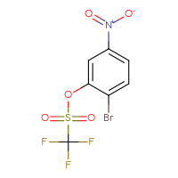 Chemical structure of 2-bromo-5-nitrophenyl trifluoromethanesulfonate - CSSB00153552075