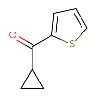 Chemical structure of cyclopropyl(thiophen-2-yl)methanone - CSSB00000742331