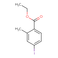 Chemical structure of ethyl 4-iodo-2-methylbenzoate - CSSB00010149480