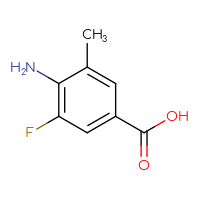 Chemical structure of 4-amino-3-fluoro-5-methylbenzoic acid - CSSB00055962672