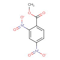 Chemical structure of methyl 2,4-dinitrobenzoate - CSSB00009990428