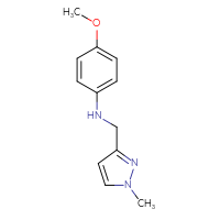 Chemical structure of 4-methoxy-N-[(1-methyl-1H-pyrazol-3-yl)methyl]aniline - CSSB00005731669