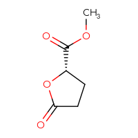 Chemical structure of methyl (2S)-5-oxooxolane-2-carboxylate - CSSB00015191722
