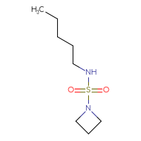 Chemical structure of N-pentylazetidine-1-sulfonamide - CSMB00019978133