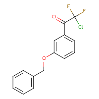 Chemical structure of 1-[3-(benzyloxy)phenyl]-2-chloro-2,2-difluoroethan-1-one - CSSB00011084281